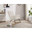 Chaise berçante rembourrée avec dossier haut Comfy