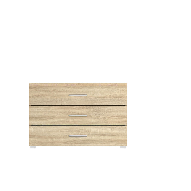 Aditio 3 Drawer Chest, Sonoma oak