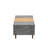 Pedestal 43" W Rectangular Coffee Table with Two Storage Drawers