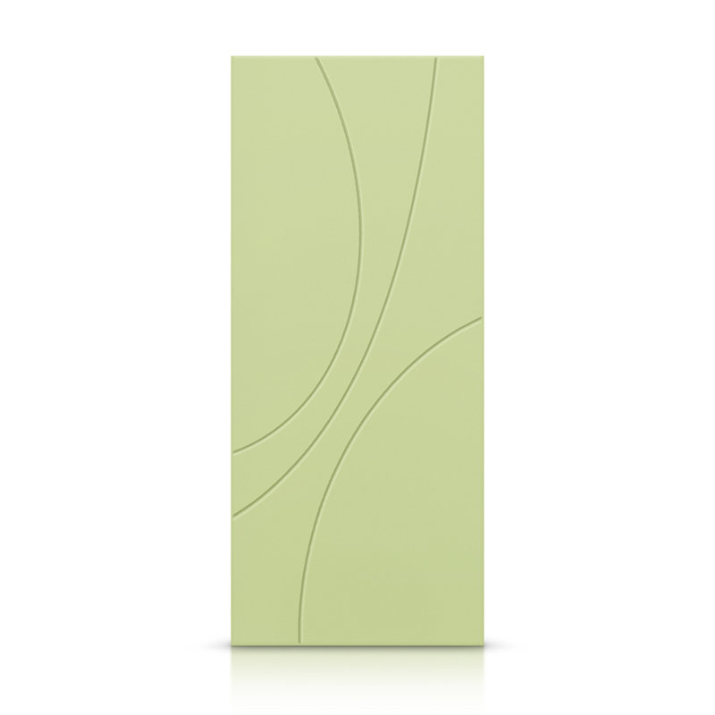 Porte standard à panneaux en bois manufacturé, Vert sauge, L 38 po x H 80 po