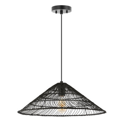 Aisma Dimmable Rattan Single Light Pendant