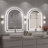 Molly Arched LED Front Light and Backlit Anti-Fog Wall Bathroom/ Vanity Mirror-1560225783