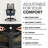 HON Ignition 2.0 ReActiv Ergonomic Office Chair, Advanced Tilt, Black Frame, Ocean-119729028-119729029-119729033