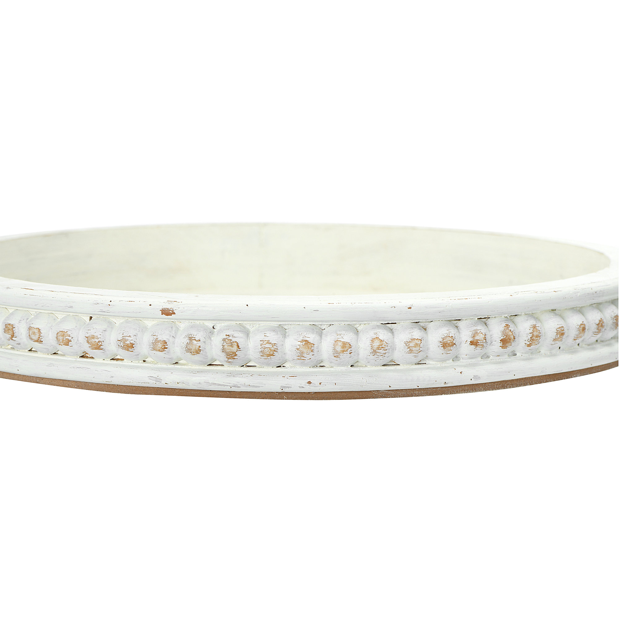 Alberts Wood Tray, White