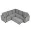 Canapé-lit modulaire convertible en L 84,7 po-814861720