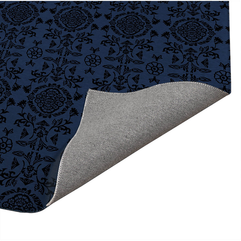Tapis de bureau léger Aubry, H 0,1 po x l 84 po x P 60 po, Marine