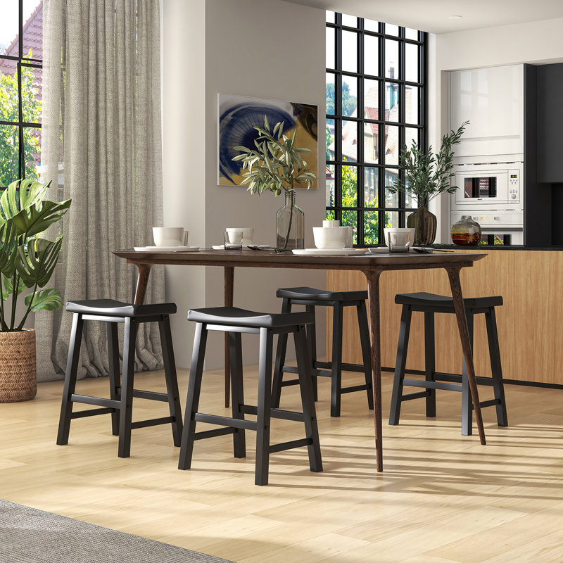 Tabouret de comptoir 24 po Patoka, Noir