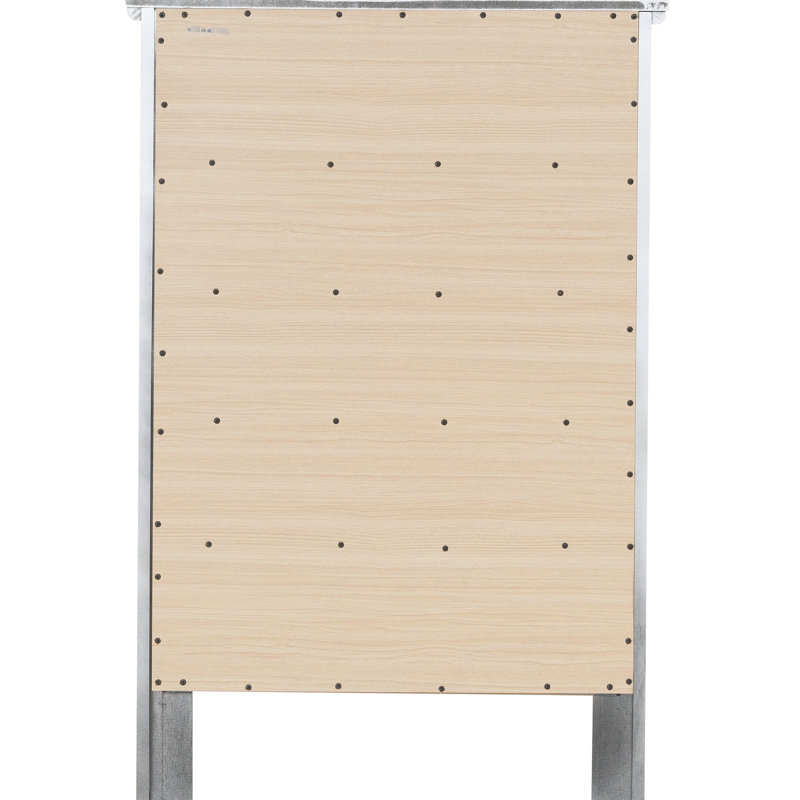 Commode française - Champagne argenté G1333 par Glory Furniture, panneau de particules avec tiroirs