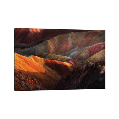Danxia Landforms by Fei Shi - Wrapped Canvas Print