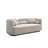 Luxury Modern Sofa Couch For Living Room, Light Beige Boucle Upholstered Cloud Couch For Apartment Home Office, 2 Seater
