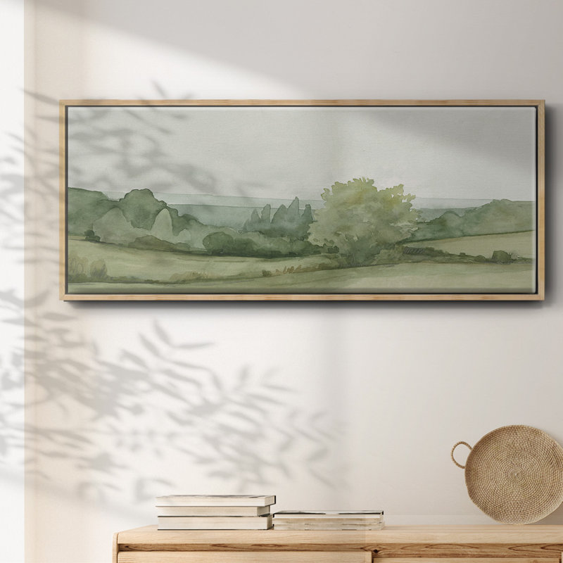 Croquis de paysage rétro II, toile encadrée