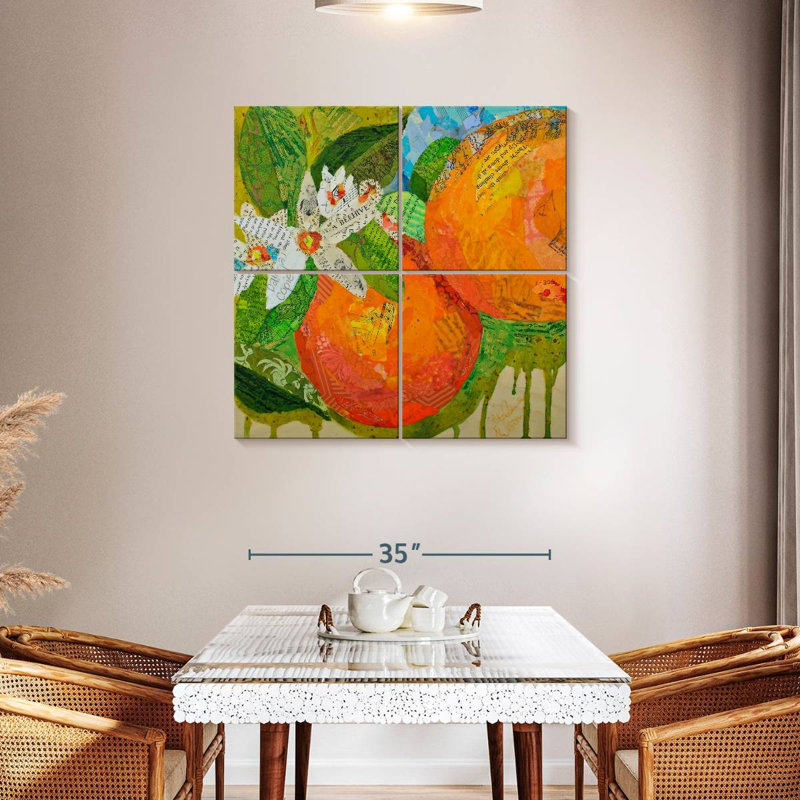 Yarlin, Floride, oranges, H 38 po x l 38 po