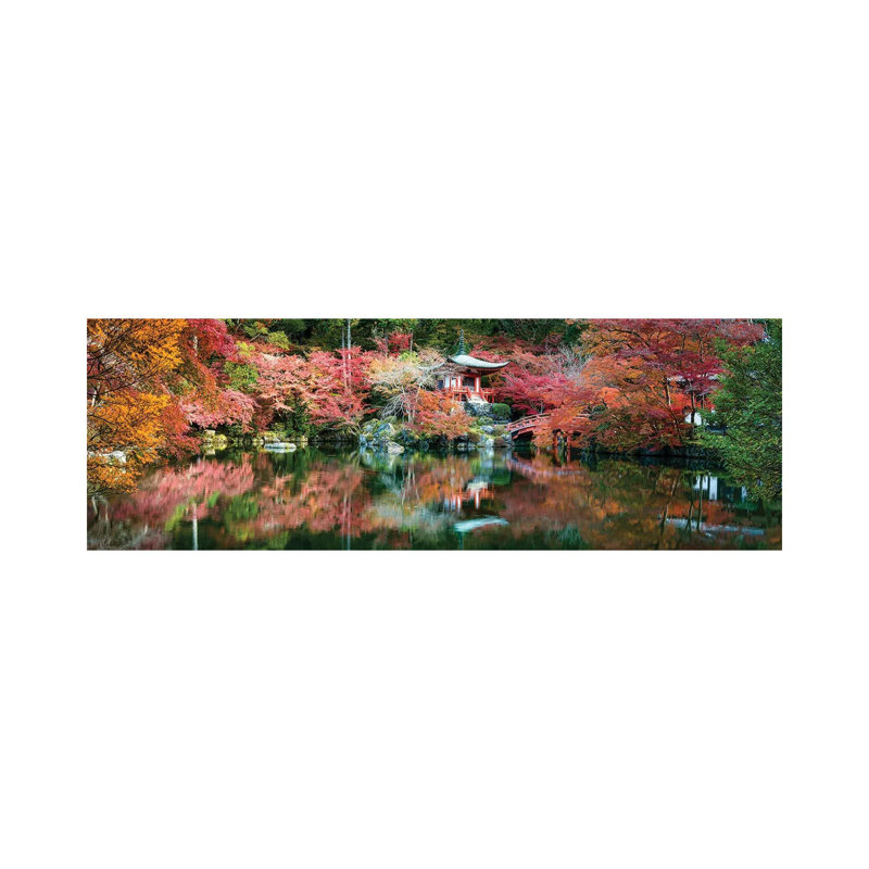 Panoramic View Of The Daigo-Ji Temple In Autumn, Kyoto, Japan by Jan Becke - Wrapped Canvas Panoramic Gallery-Wrapped Canvas Giclée