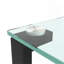 Ensemble de 2, table basse en verre à deux couches, petite table ronde, table de coin de chambre à coucher, table d'appoint de salon, transparent