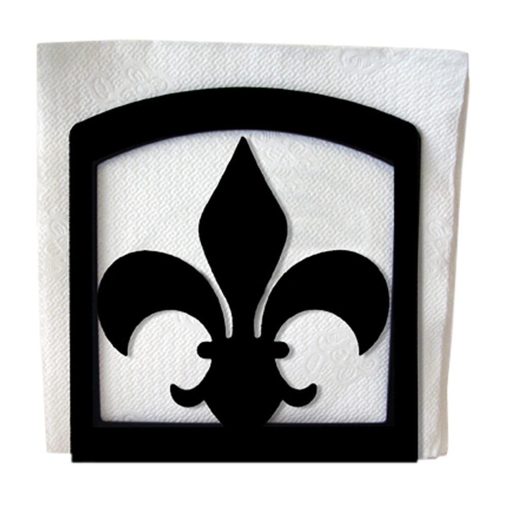 Fleur De Lis Cocktail Napkin Box main image 1