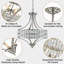 Lustre en cristal 5 lumières nickel satiné K9-1377579610