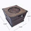Patron extérieur en bois H 24 po x l 32 po à motif de bois en béton au foyer - brun - 40 000 BTU (réservoir à l'intérieur)