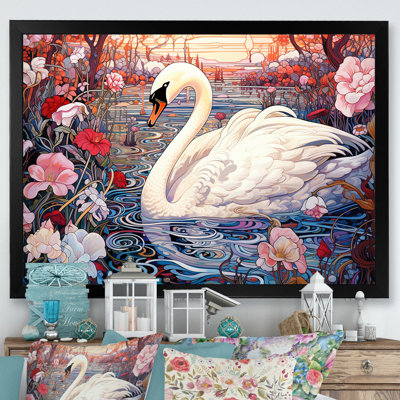 Swans Majesty Horizon I - Swans, art mural