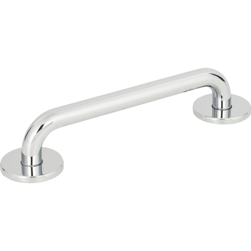 Polished Chrome Modern Bar Handle with Mounting Hardware