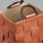 Handwoven Leather Laundry Basket With Dual Handles - Stylish Scandinavian Storage Bin For Clothes, Snacks, And Home Organization