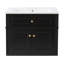 Meuble-lavabo suspendu simple de 61 cm (24 po) avec dessus en céramique-1413450772