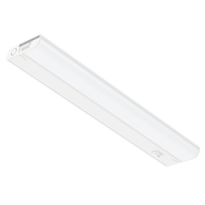 Inlight 18-inch Hardwired Only LED Under Cabinet Lighting, Soft White(3000K), Dimmable, Matte White Finished, ETL Listed, IN-0201-12-WH