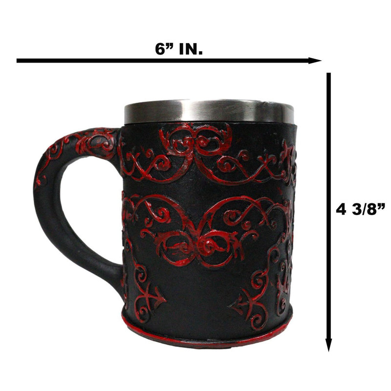 Tasse à café en résine rouge rouge
