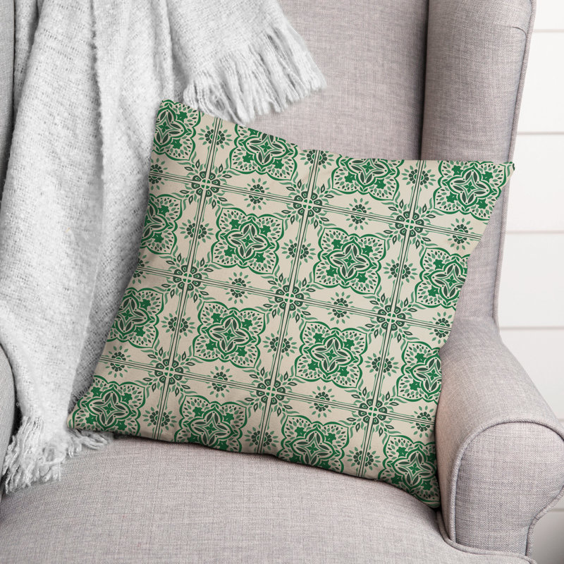 Koireng Polyester Throw Square Indoor/Outdoor Pillow Cover & Insert