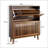 31.5-Inch Walnut Shoe Storage Cabinet With 2 Flip Drawers, Farmhouse Design For Corridors And Entrances-795065583