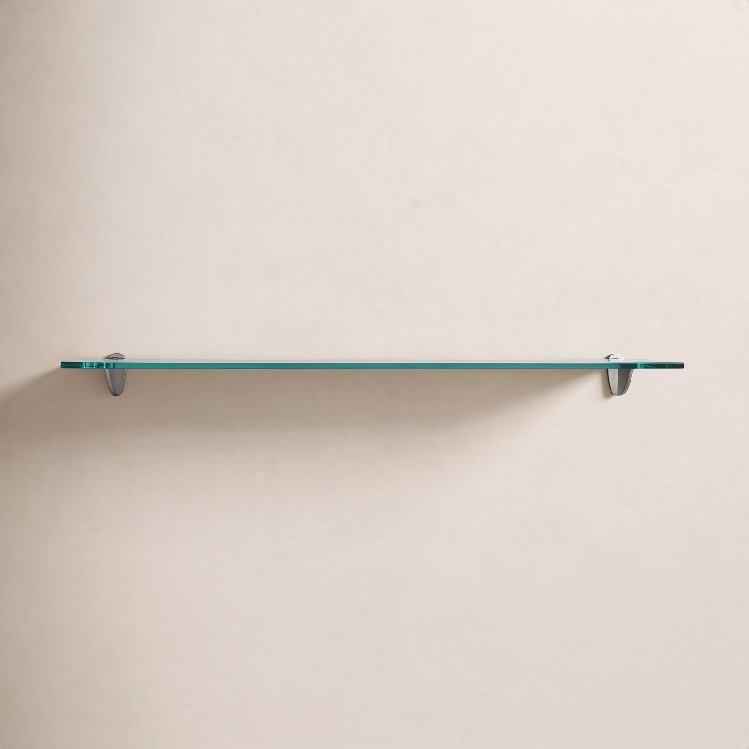Earlham Glass Bracket Shelf, 2.26" H x 48" W x 6" D