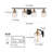 Balendran 4-Light Dimmable Vanity Light with Seeded Glass-1997292259
