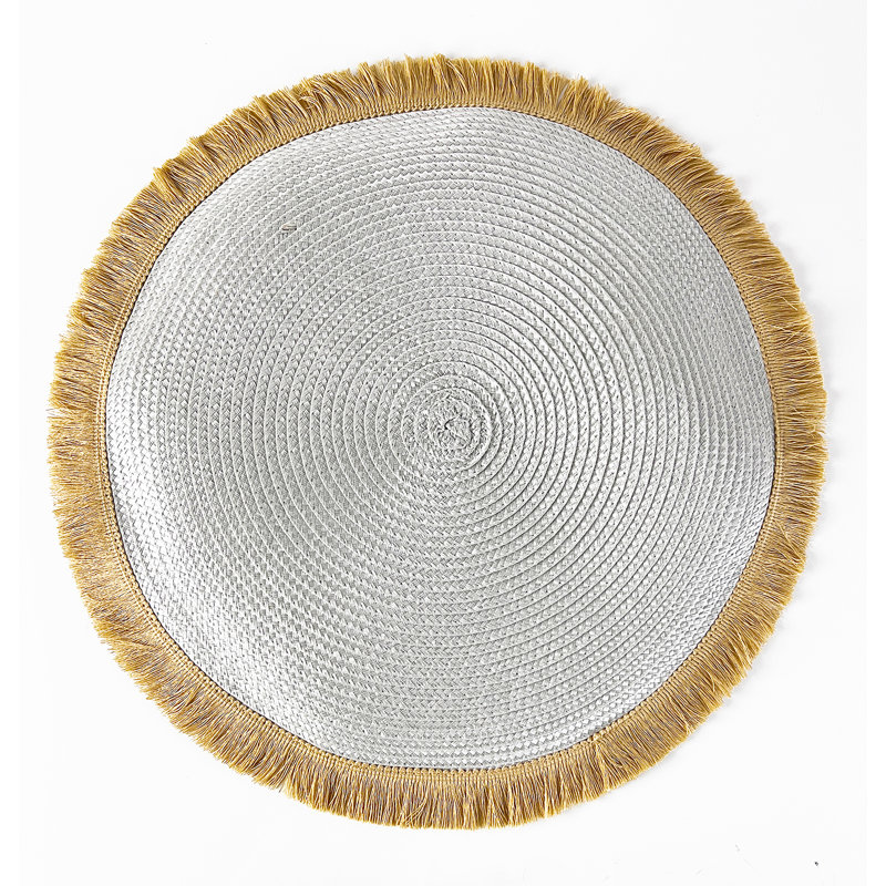 Ensemble de napperons 6 pièces Alizee, Gris / brun