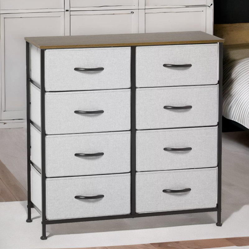 Antionett 80cm W 8 - Drawer Chest of Drawers