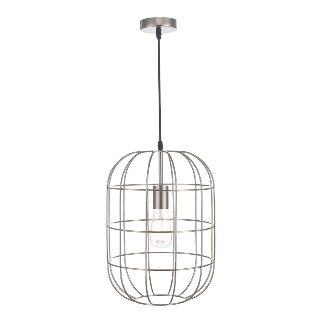 Arley 1 - Light Satin Nickel Lantern Pendant