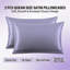 Ensemble de 2 taies d'oreiller standard en satin soyeux avec fermeture enveloppe-132926298
