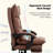 6-Point Massage & Lumbar Heating Office Recliner - 155° Recline + Footrest, Microfiber Double Padding 265lbs Capacity with Remote for Professionals-1904774543