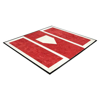 Batting Cage Mat 6.5x4 ft Baseball Softball Hitting Mat Thick Anti-Slip Training Mat Indoor Outdoor Practice