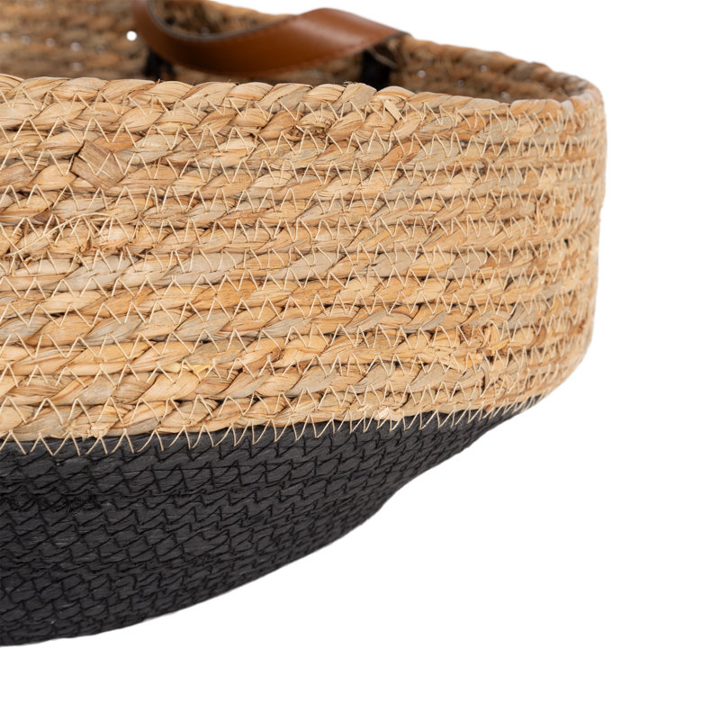 Panier de rangement rond en ruppie maritime