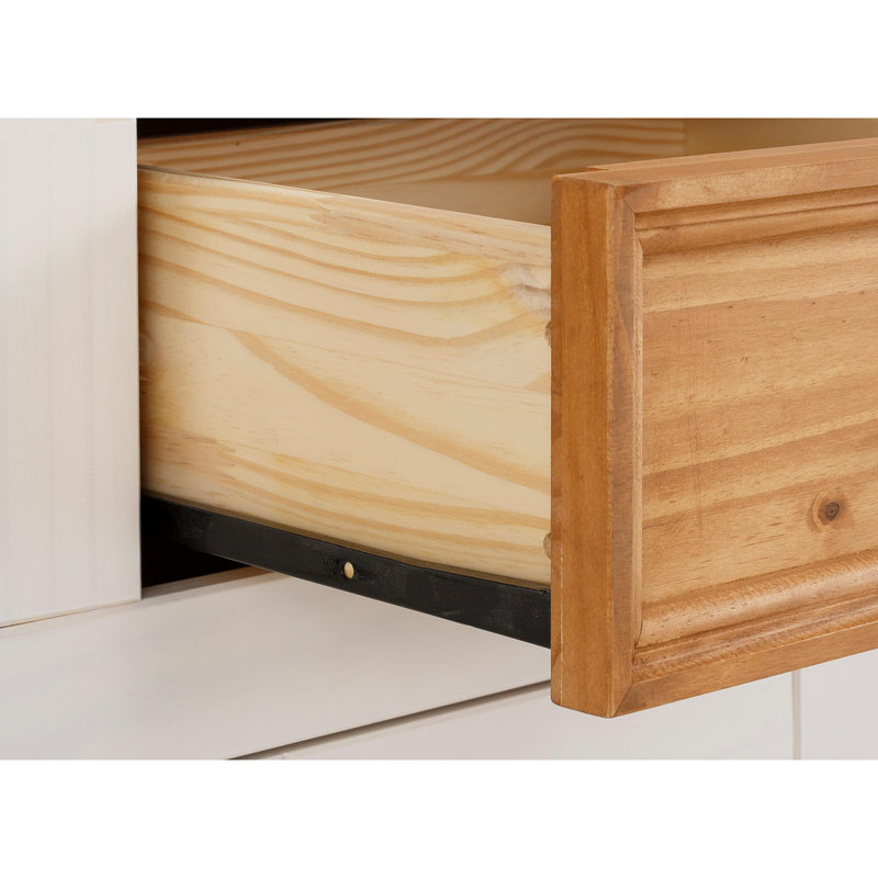 Perley 151cm Sideboard, White / Stain Wax
