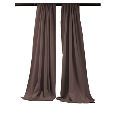 Paire de rideaux semi-transparents en polyester Angiens