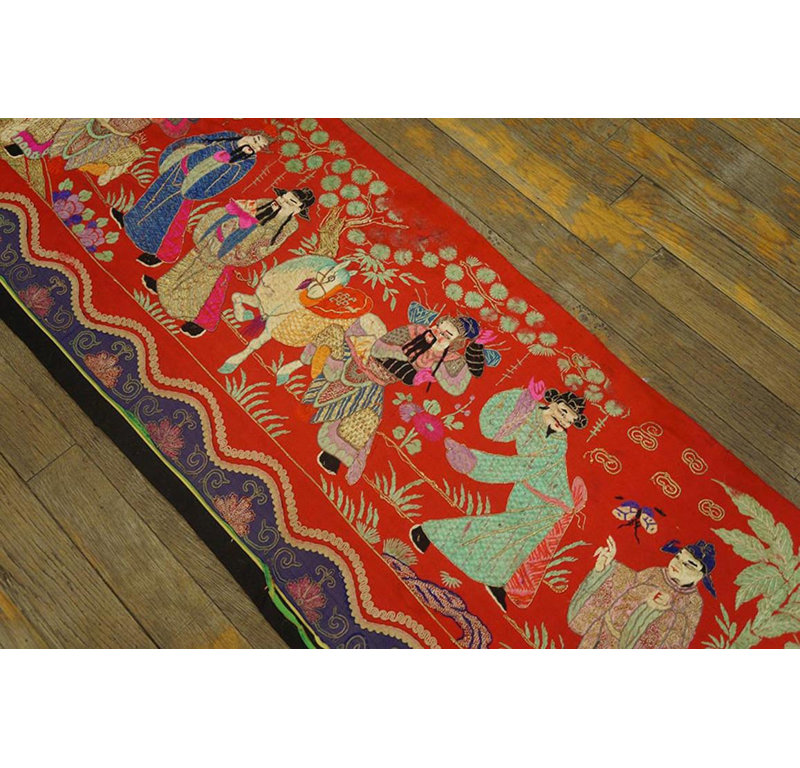 One-of-a-Kind 1'6" X 14'0" Runner Hand Knotted Area Rug