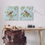Ensemble d'art mural en toile 2 pièces "Sparrow On Apple Blossoms", design par Sally Swatland-1661541777