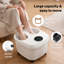 Spector Foot Spa Massager Bath Electric Heater Temperature Control Bubbles White