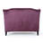Loveseat with Gigh-Back Backrest, Sofa with Turned Legs-2068391516