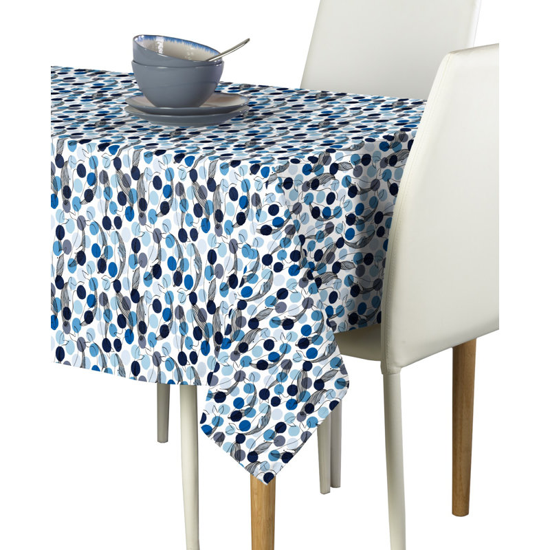 Arroliga Whales Dots Tablecloth, 104" x 60"