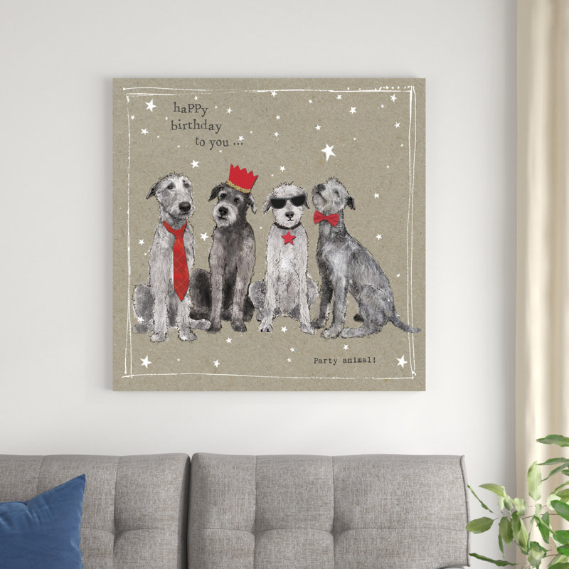 Fancypants Cool Dogs IV, H 36 po x l 36 po x P 1,25 po