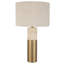 Lampe élégante en laiton et pierre Everly Quinn Gravitas