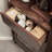 Nut-Brown Solid Wood Corner cabinet