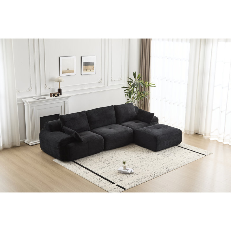 Moderne pour animaux de compagnie - mousse à mémoire de forme à 3 places en velours côtelé, sans assemblage, idéale pour la chambre et la vie personnalisable, bonne chambre à coucher