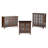 Artisan 30"W Solid Wood 2-Shelf Low Storage Cabinet with Glass Doors and Adjustable Shelves-651304859